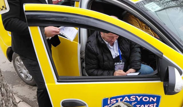 Eskişehir'de taksicilere denetim