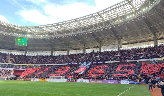 Eskişehirspor taraftarından muhteşem koreografi