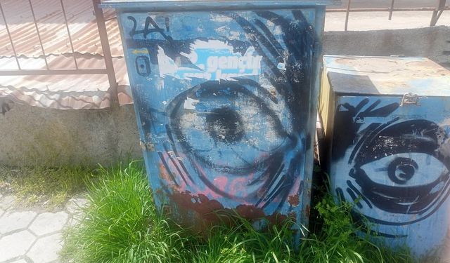 Pano yüzeyleri boyayla kaplandı