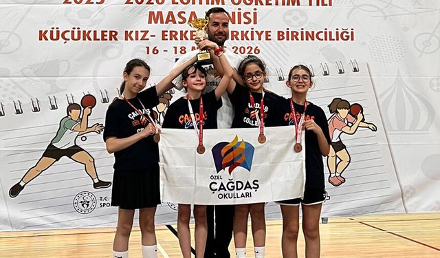 Özel Çağdaş Okulları Türkiye üçüncüsü oldu
