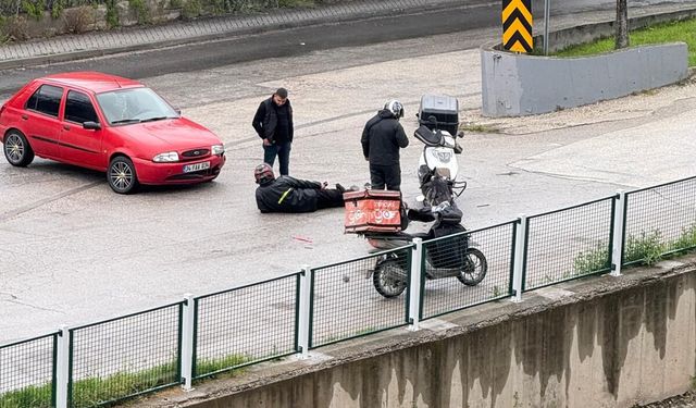 Eskişehir'de kurye ölümden döndü