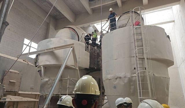 Çimento fabrikasında talihsiz kaza!