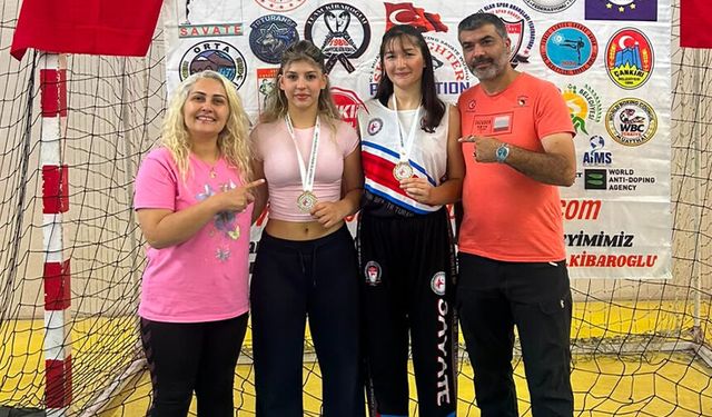 Başarılı sporcular birinci olup alkış aldı