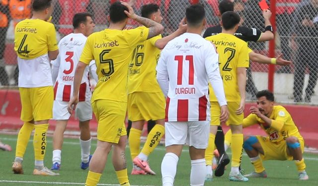 Eskişehirspor'da sekiz farklı isim kırmızı kart gördü