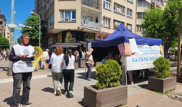 Eskişehir'de emeklilerden hak çağrısı