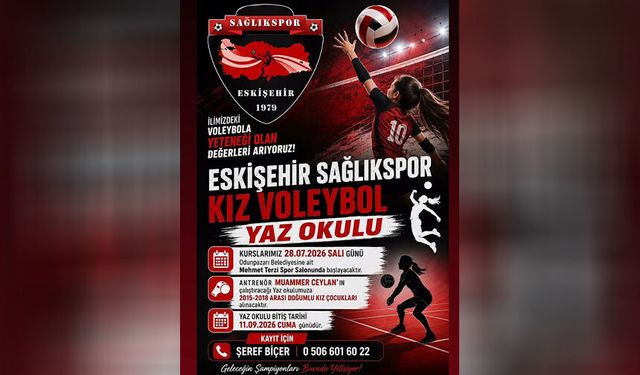 Sağlıkspor'dan Kız Voleybol Yaz Okulu