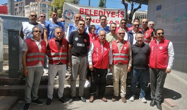 Başkanlardan Belediye-İş’e destek