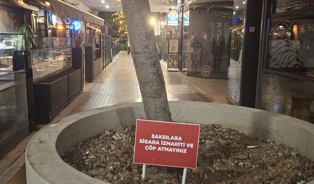 Eskişehir Hoşnudiye Mahallesi'nde dikkat çeken çevre temizliği uyarısı