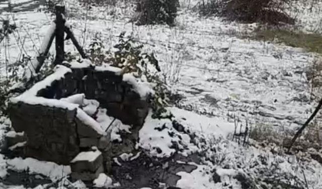 Eskişehir’in o ilçesinde dağlar beyaza büründü
