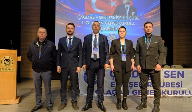 Çağdaş-Sen Eskişehir’de Deniz Kalkan yeniden başkan