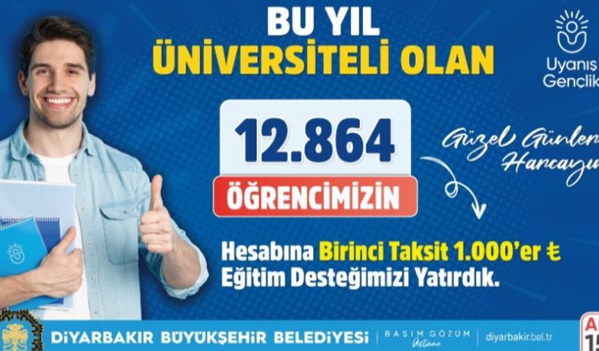 Diyarbakır Büyükşehir'den üniversitelilere eğitim desteği