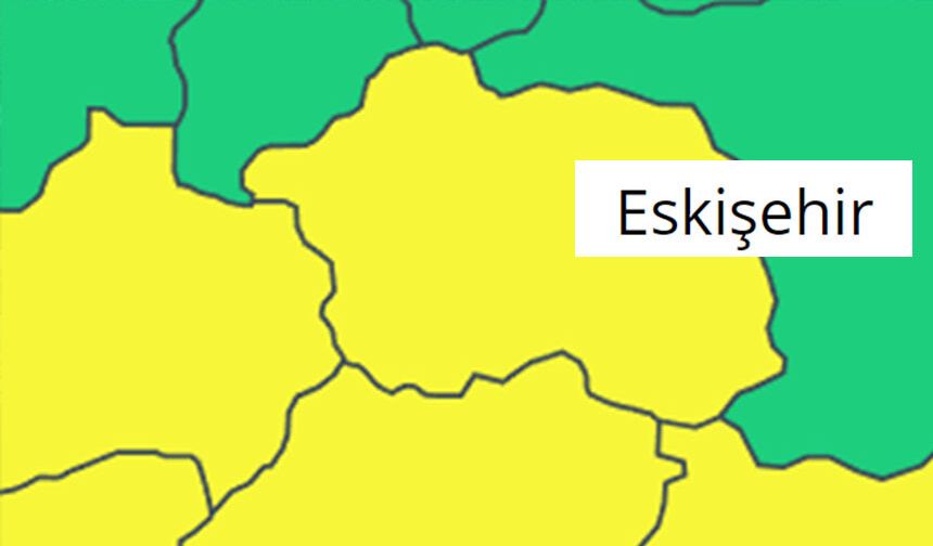 Meteoroloji'den Eskişehir'e sarı kodlu uyarı!