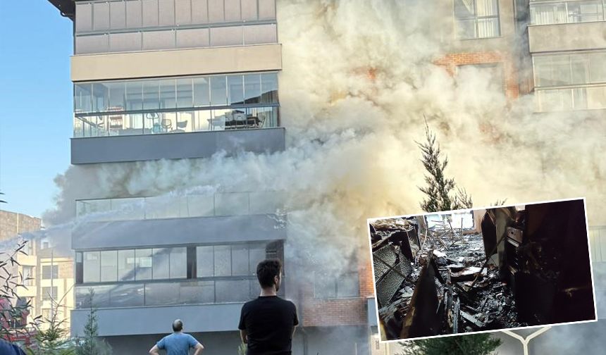 Eskişehir'de buzdolabı patladı, lüks ev küle döndü