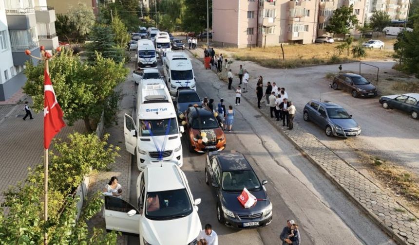 Eskişehir'de bu konvoyu gören bir daha baktı!