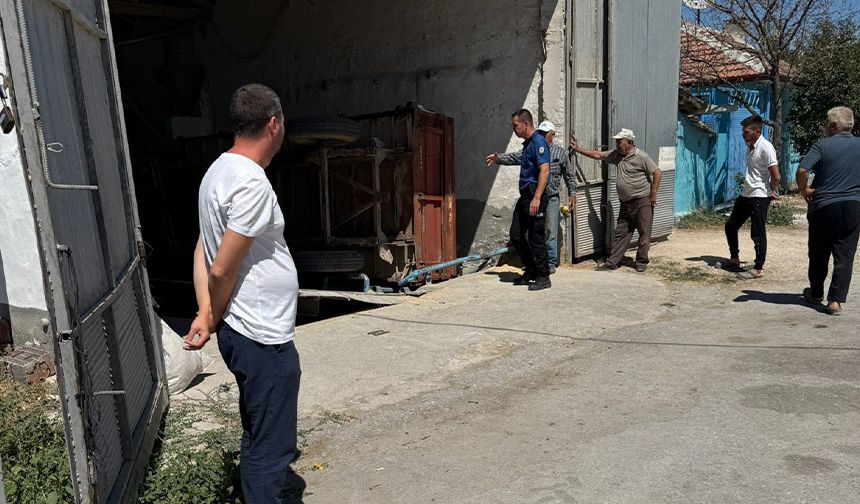 Eskişehir’de iş kazası: İşçi yem kırma makinesine düştü