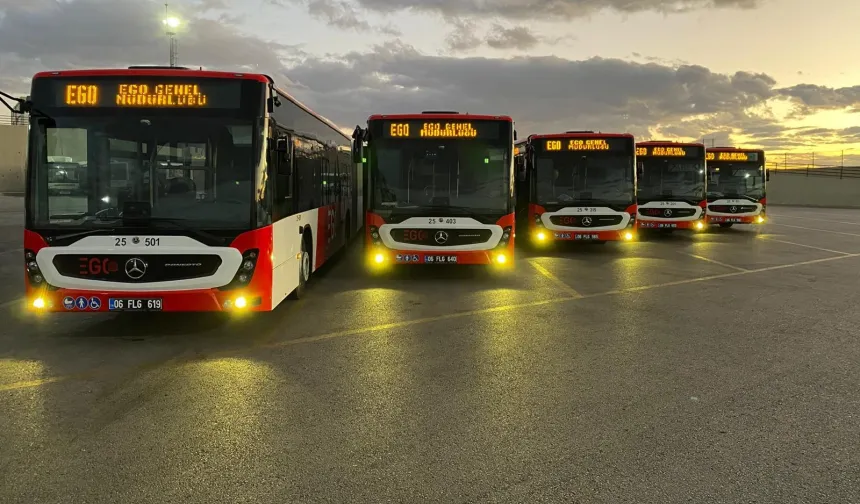 Ankara Büyükşehir Belediyesi, filosuna 5 yeni otobüs kattı