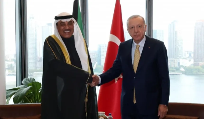 Cumhurbaşkanı Erdoğan, Kuveyt Veliaht Prensi ile görüştü