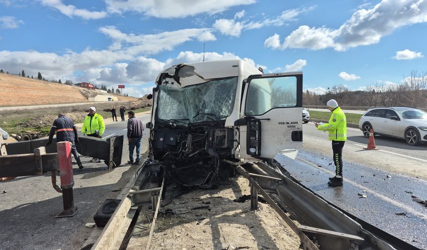 Eskişehir-Ankara karayolunda korkutan kaza!