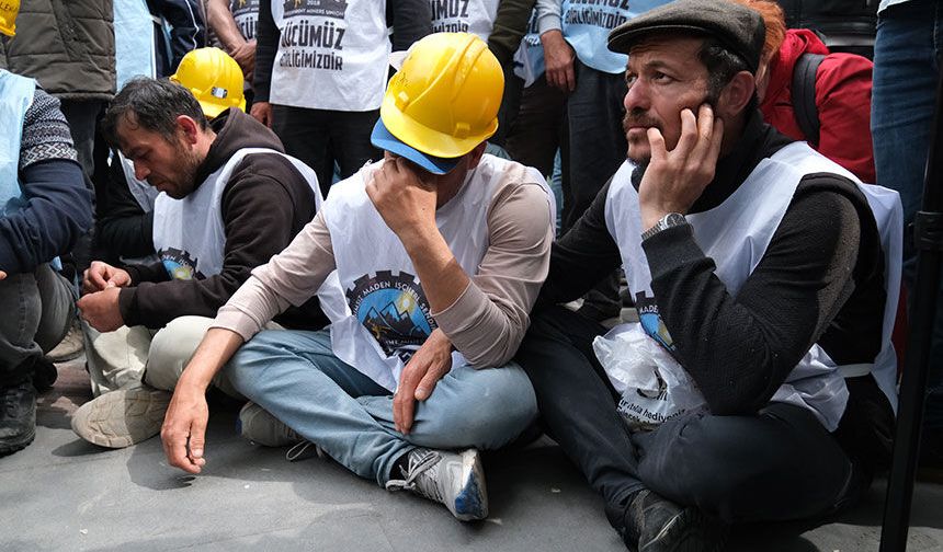 Doruk Madencilik emekçileri hakları için bakanlığa yürüyecek