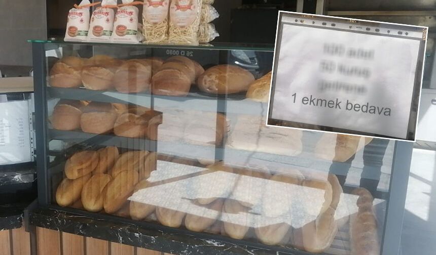 Eskişehir'de çaresiz esnaftan bedava ekmek kampanyası