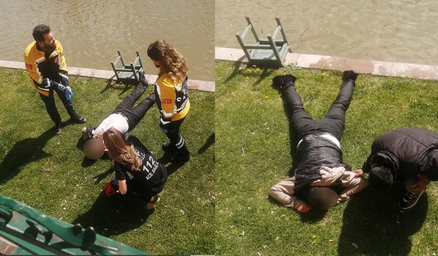 Eskişehir'de uyuşturucu kullanan 2 kişi ekipleri harekete geçirdi