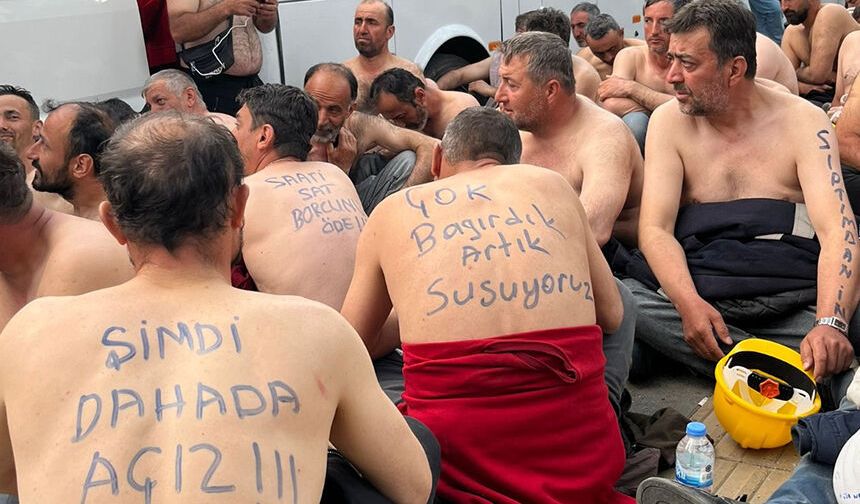 Eskişehir'den yürüyen işçiler bakanlıkta: Daha da açız ve çıplağız!