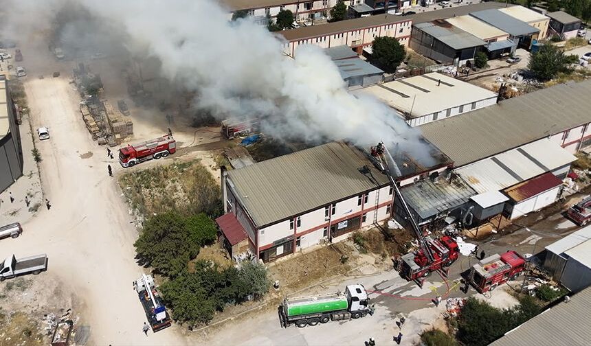 Eskişehir'de yangın paniği: Ahşap deposu alevlere teslim oldu