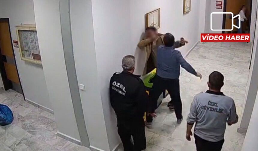 Eskişehir'deki hastanede skandal görüntüler: Müdür personeli böyle dövdü