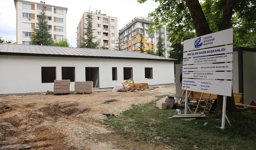 Eskişehir’de yeni sosyal tesis için geri sayım başladı: Büyükşehir duyurdu!
