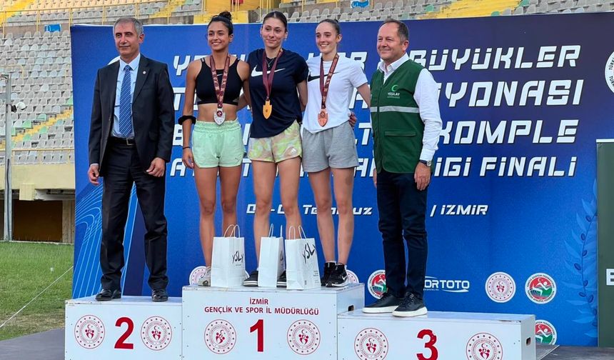 Eskişehirli atletlerden Türkiye Şampiyonası'nda çifte madalya