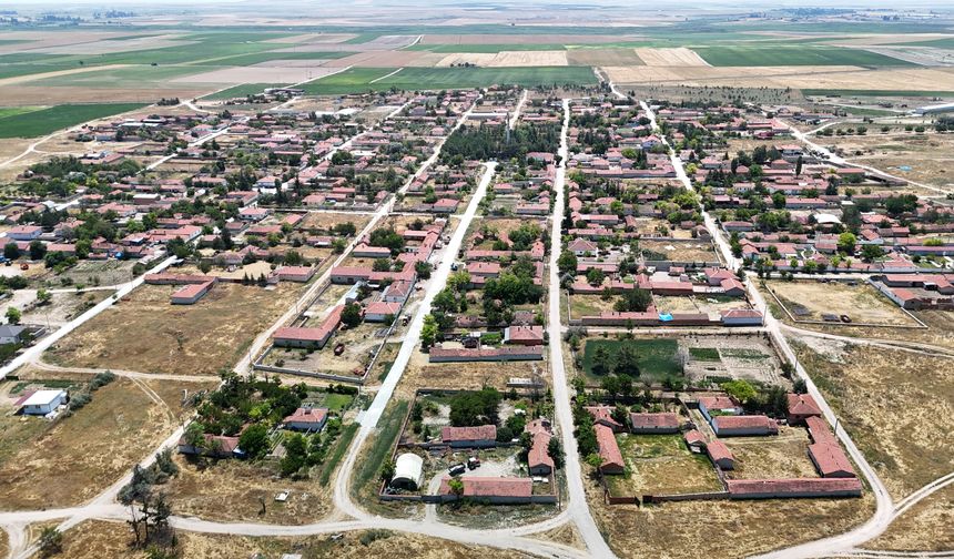 Türkiye'de eşi benzeri yok: Eskişehir'in 113 yıllık köyü cetvelle çizilmiş gibi!