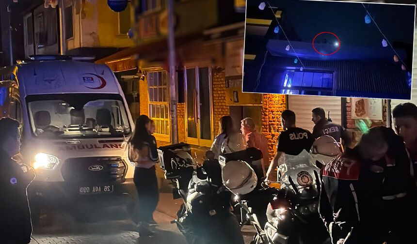 Eskişehir'de hareketli gece: Mekanı kurşunlayıp çatısına kaçtı!