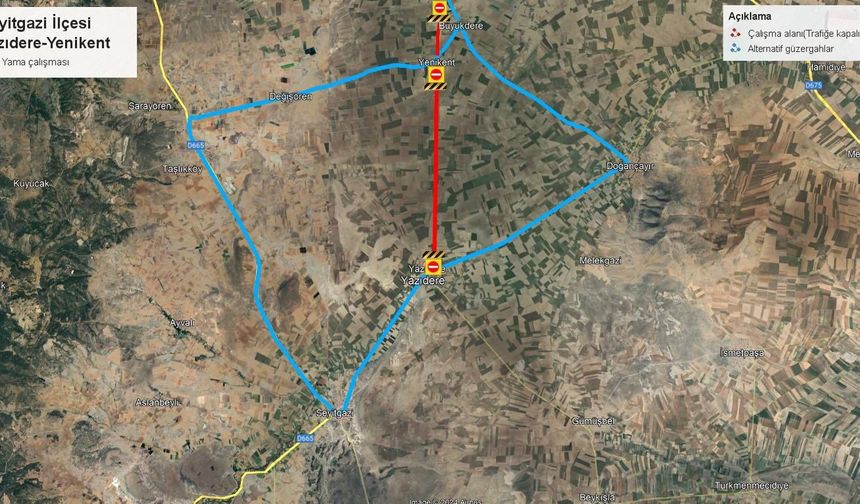 Eskişehir’de bu güzergâhı kullananlar dikkat: Yol geçici olarak kapatıldı
