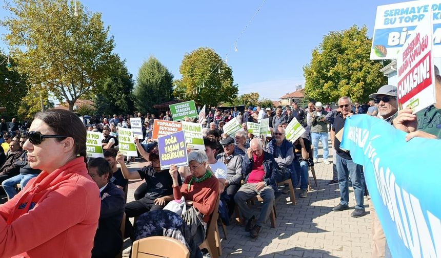 Eskişehir'de yöre halkı madene karşı: Kaymaz'dan çıkın!