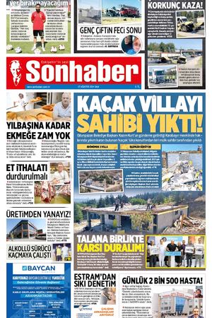 27 AĞUSTOS 2024 SONHABER GAZETESİ