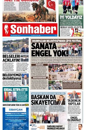 30 AĞUSTOS 2024 SONHABER GAZETESİ