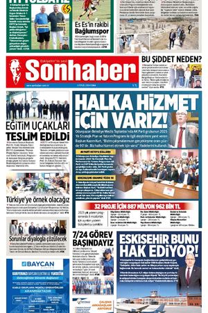 6 Eylül 2024 SONHABER GAZETESİ