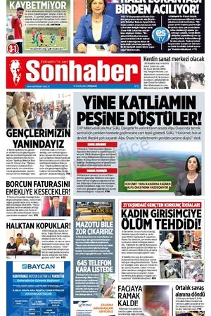 12 Eylül 2024 SONHABER GAZETESİ