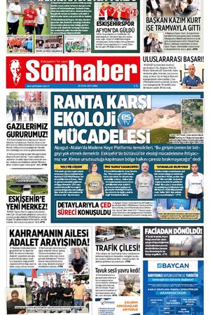 20 EYLÜL 2024 SONHABER GAZETESİ