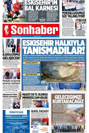 4 EKİM 2024 SONHABER GAZETESİ