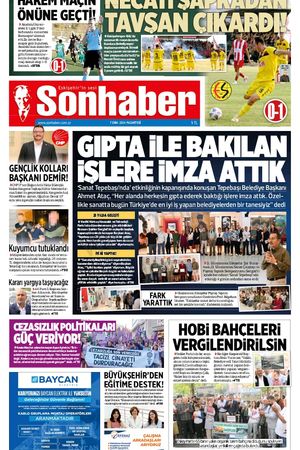 7 EKİM 2024 SONHABER GAZETESİ