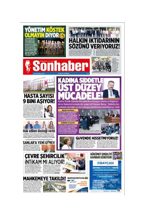 10 EKİM 2024 SONHABER GAZETESİ