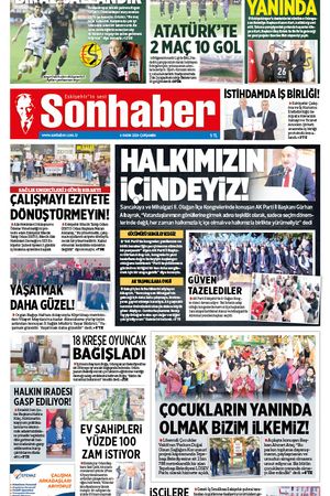 6 KASIM 2024 SONHABER GAZETESİ