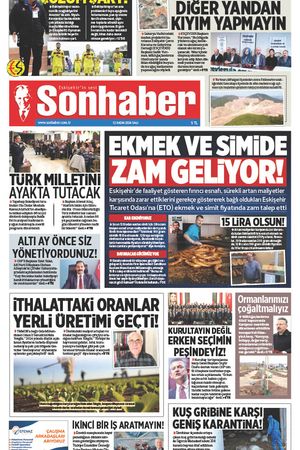 12 KASIM 2024 SONHABER GAZETESİ