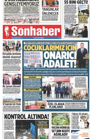 14 KASIM 2024 SONHABER GAZETESİ