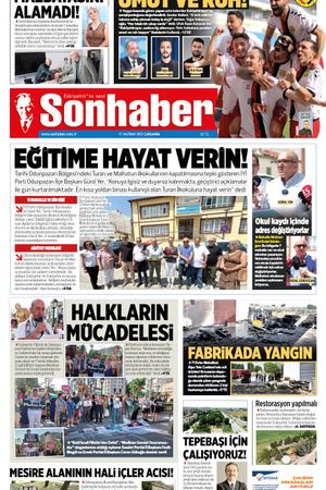 11  HAZİRAN 2025 SONHABER GAZETESİ