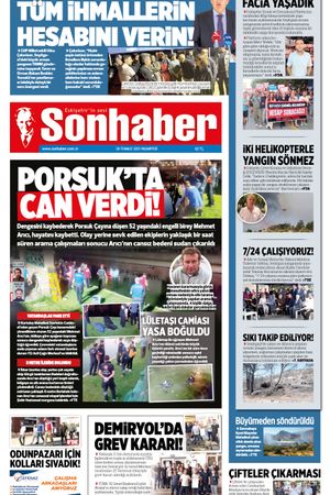 28 TEMMUZ 2025 SONHABER GAZETESİ