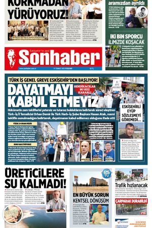 31 TEMMUZ 2025 SONHABER GAZETESİ