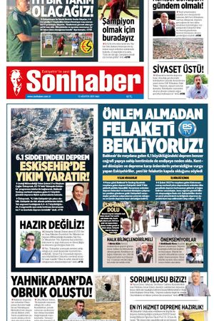 12 AĞUSTOS 2025 SONHABER GAZETESİ