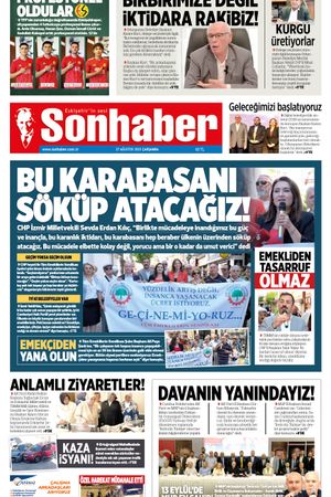 27 AĞUSTOS 2025 SONHABER GAZETESİ